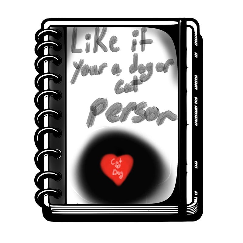 blank, realistic notebook