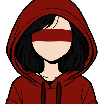 faceless girl in hoodie