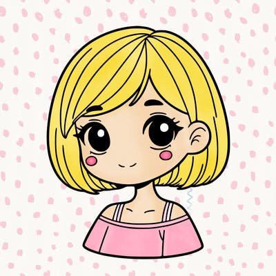 girl with short hair