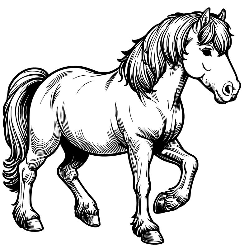 realistic horse