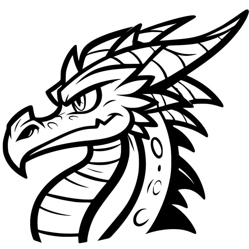 cool dragon head