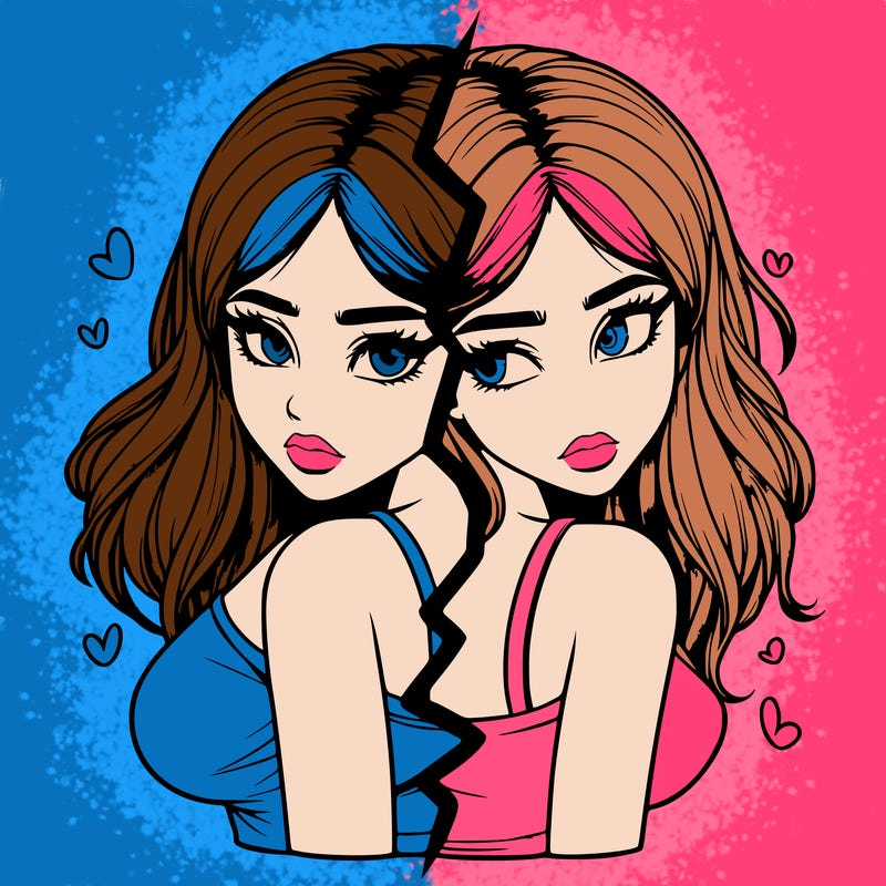 realistic girl split