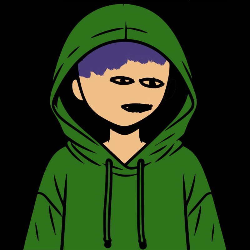 faceless girl in hoodie