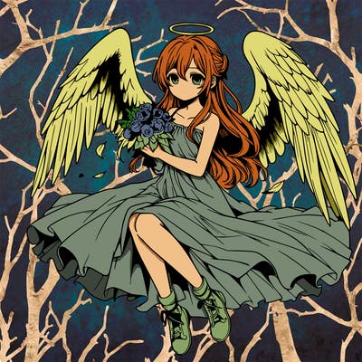 manga angel realistic