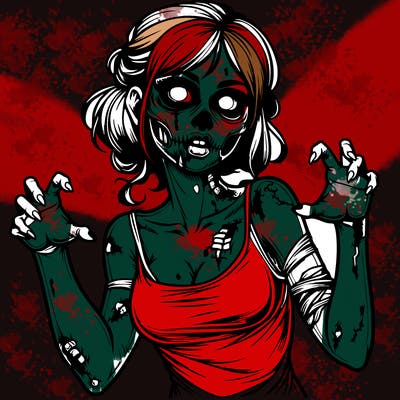 realistic zombie girl
