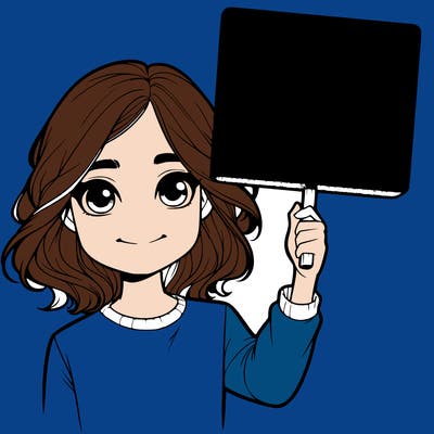 realistic girl holding up a sign