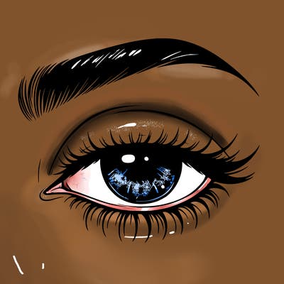 eye closed realistic