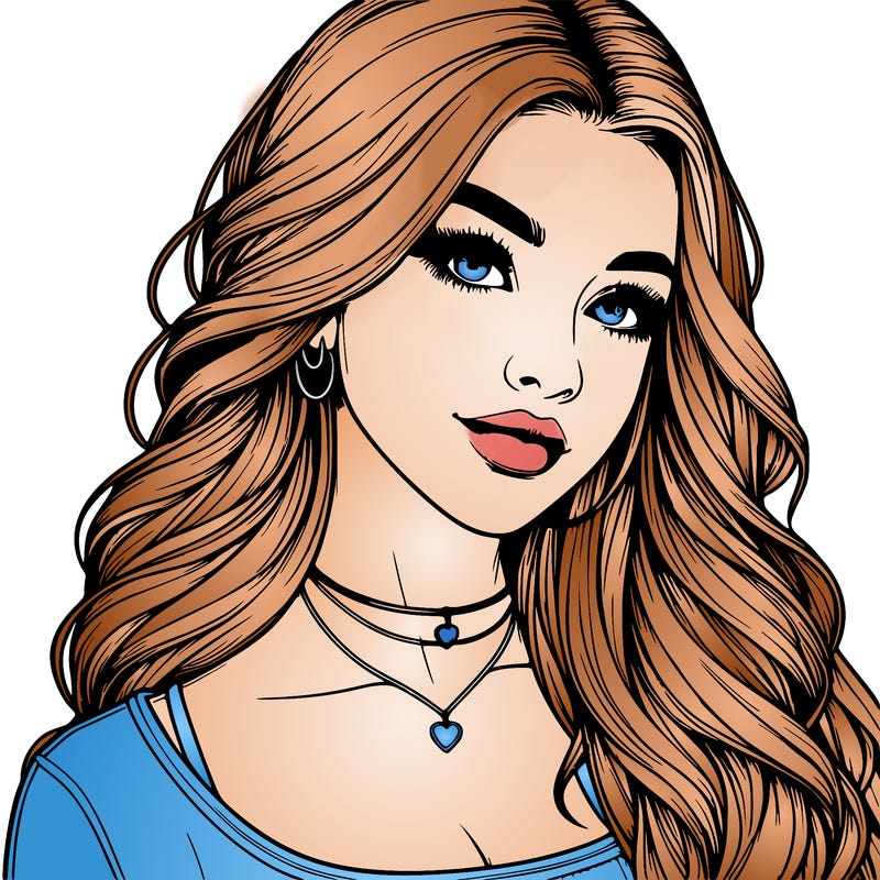 detailed realistic girl