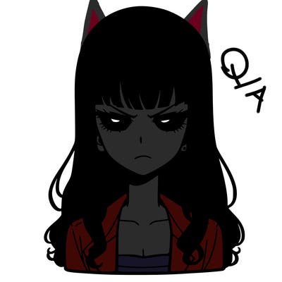 mean looking manga character (female)
