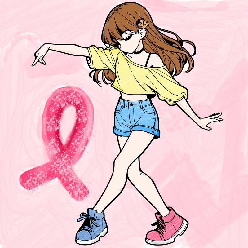 realistic girl danceing