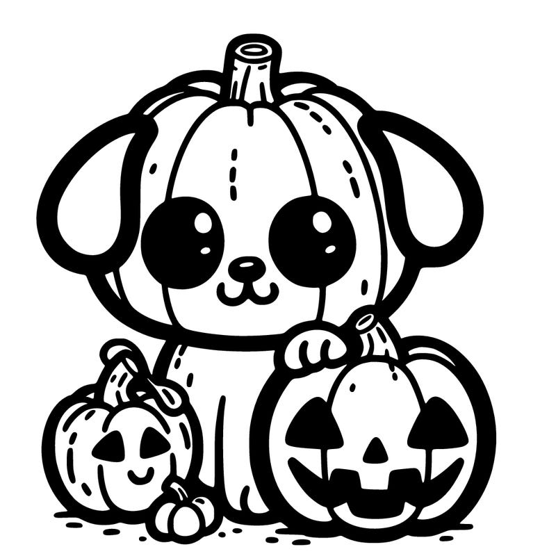 halloween pumpkin dog