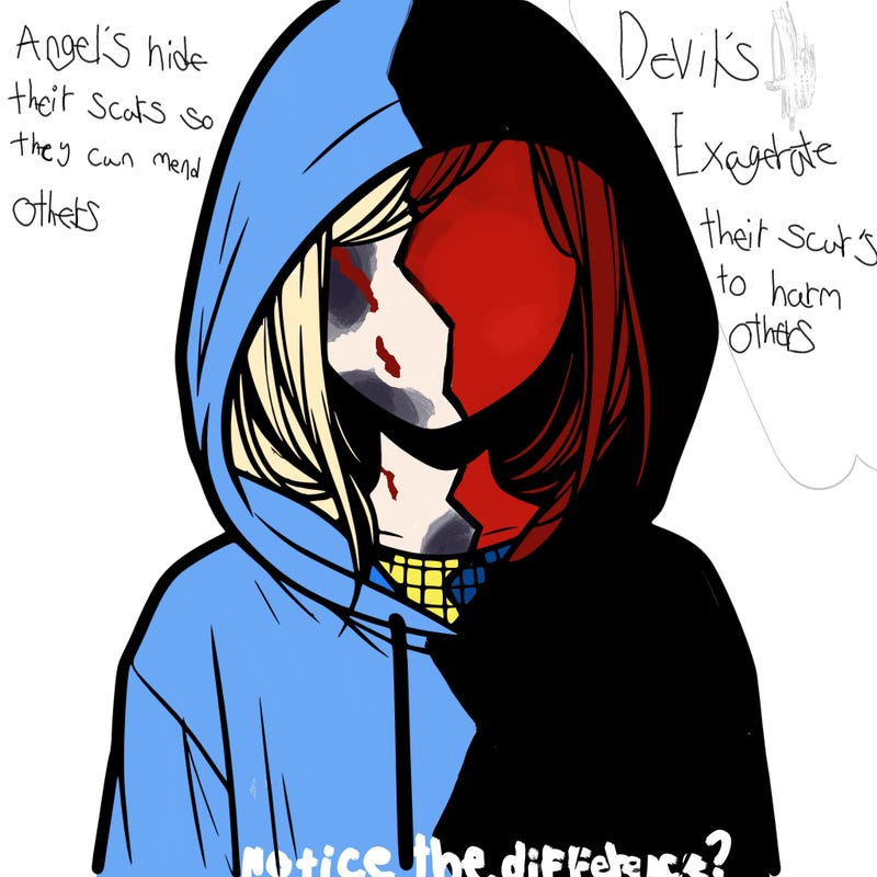 faceless girl in hoodie