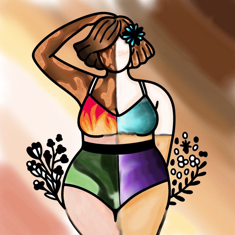 plus size woman bathing suit