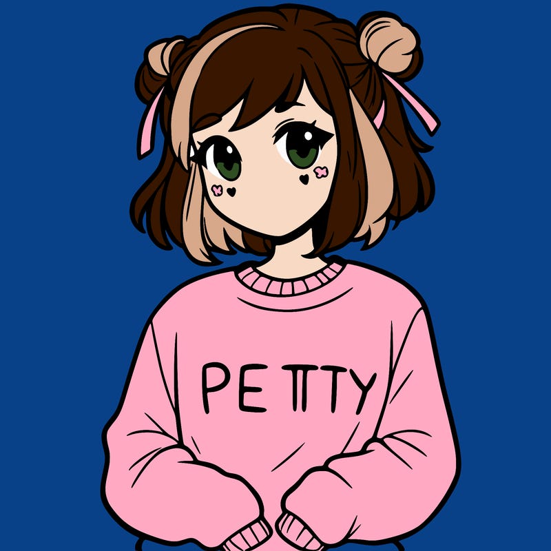 girl with a pretty sweat shirt