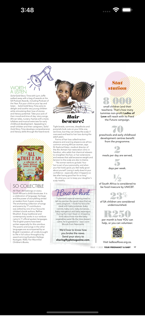 Your Pregnancy SA - Una página de revista digital de Tu Embarazo SA que presenta artículos sobre paternidad y embarazo.