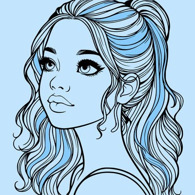 beautiful realistic girl