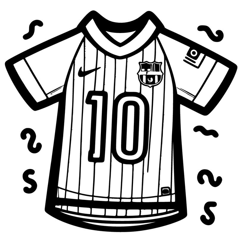barcelona jersey number 10