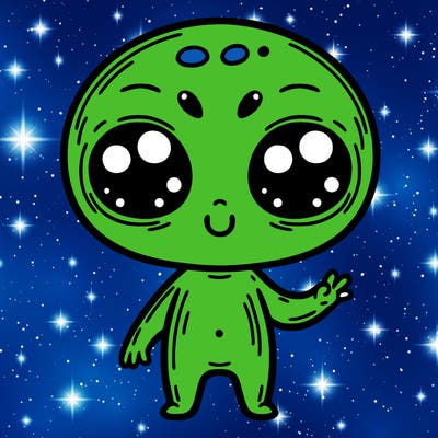 alien cute