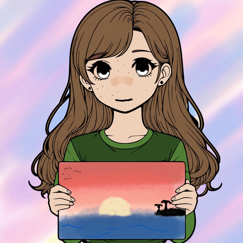 realistic girl holding a sign