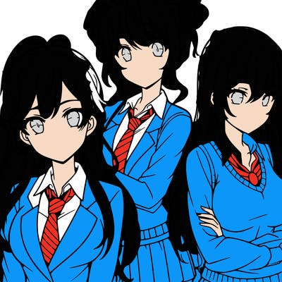 anime girls teenagers