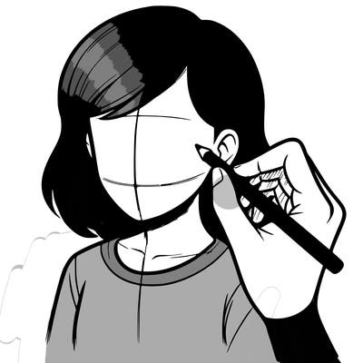 drawing a realistic person