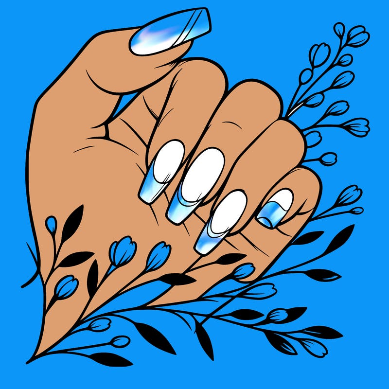 nails with french tip