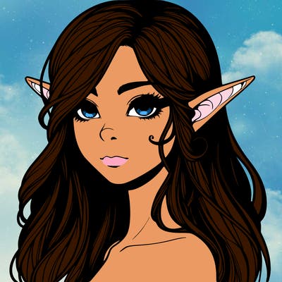 elf girl realistic dark fantasy