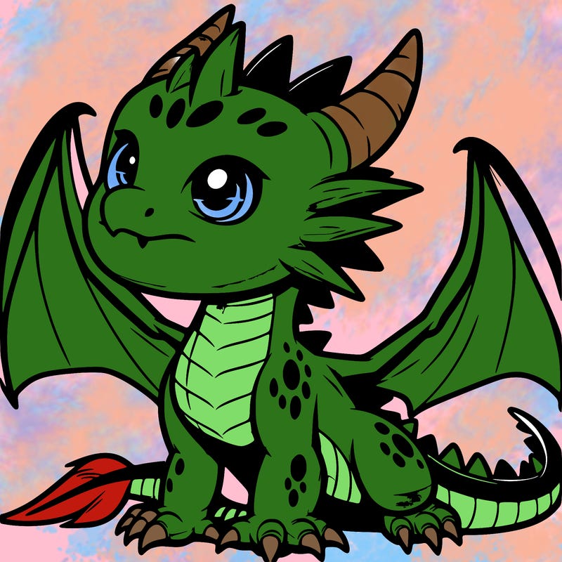 fierce baby night dragon
