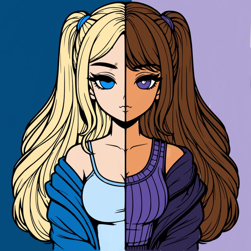 realistic girl split