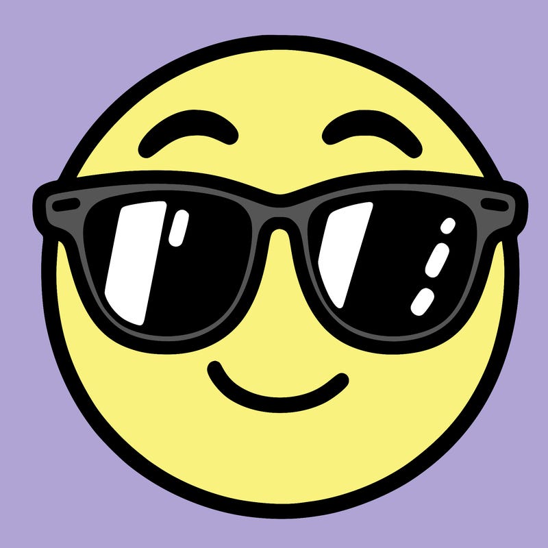 emoji with sunglasses