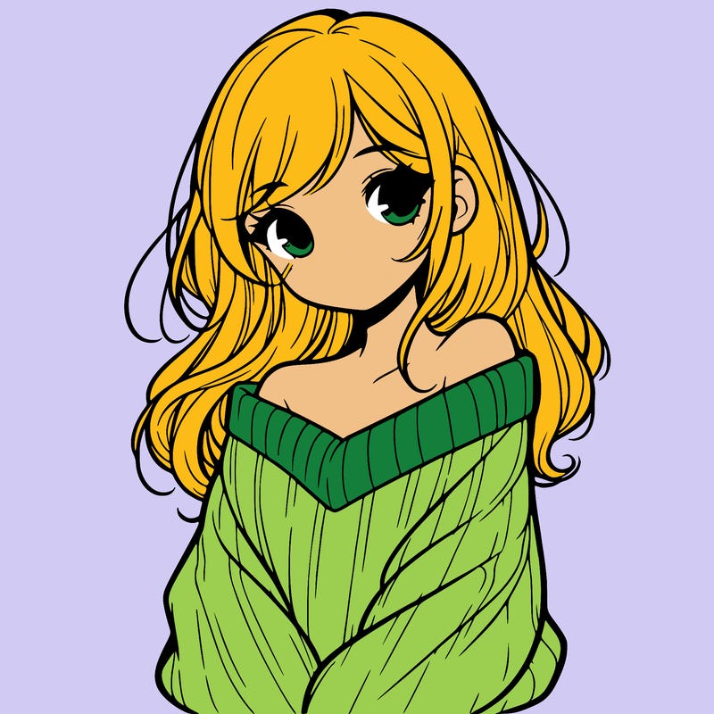 shy pretty girl wearing a sweater that is falling off one shoulder portrait