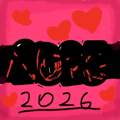 one line scrawled numbers sketch design “2025”