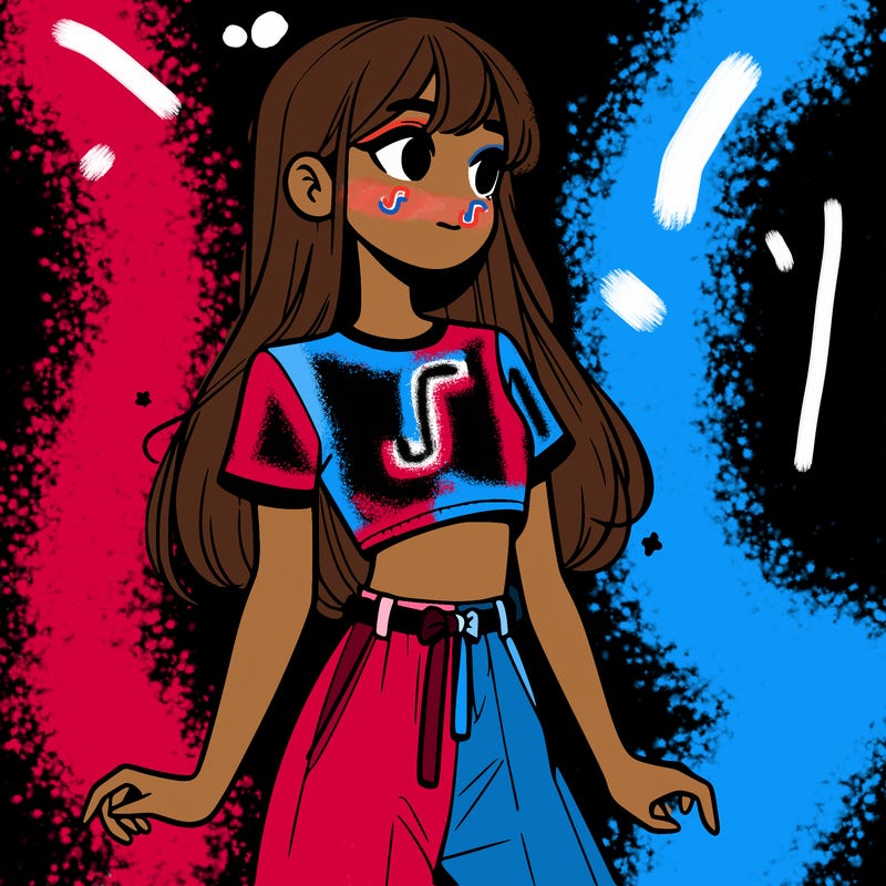 girl in a cute crop top