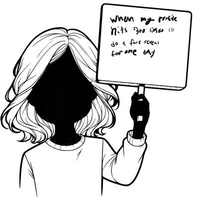 realistic girl holding up a sign