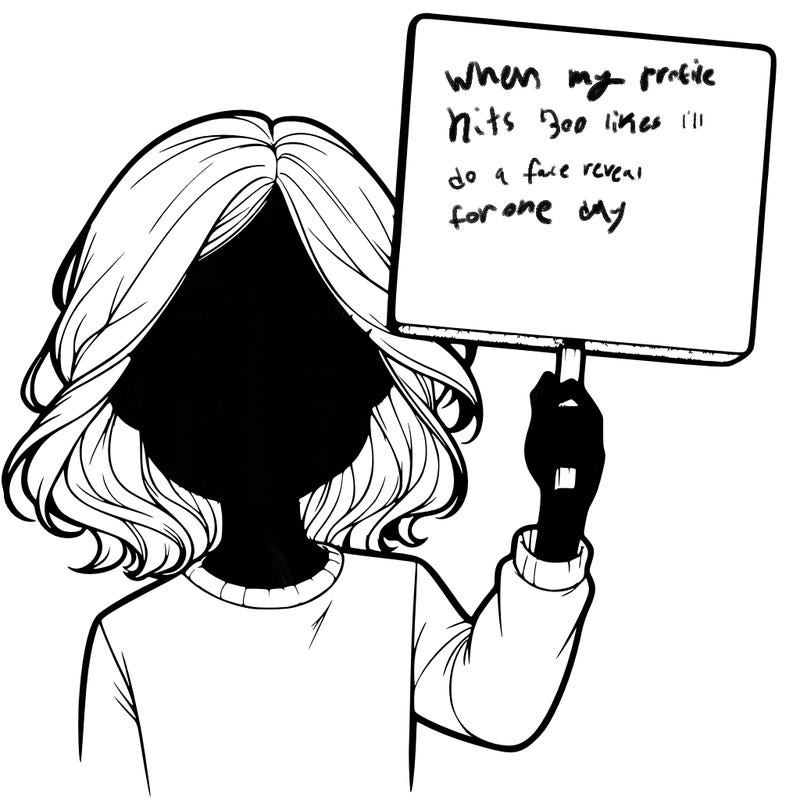 realistic girl holding up a sign