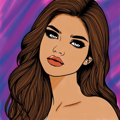 realistic girl model beautiful