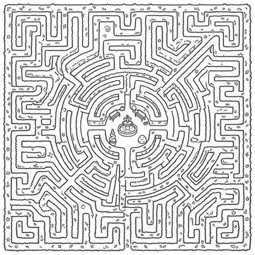 Hedge Labyrinth Patterns