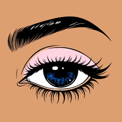 eye closed realistic