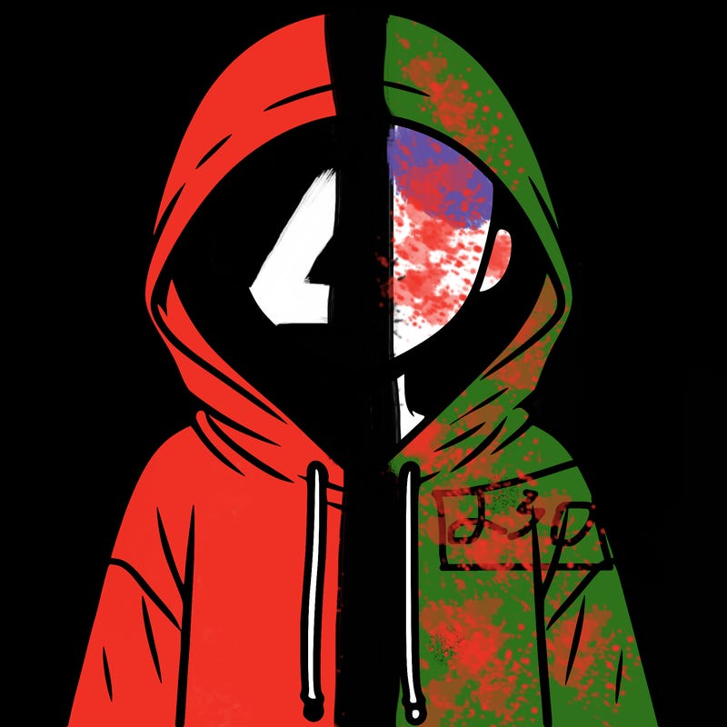 faceless girl in hoodie