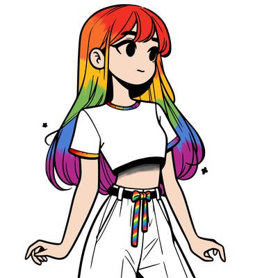 girl in a cute crop top