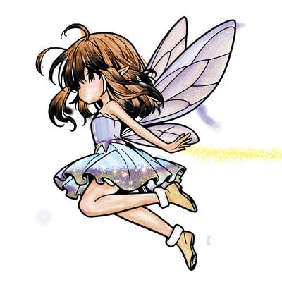 manga fairy flying