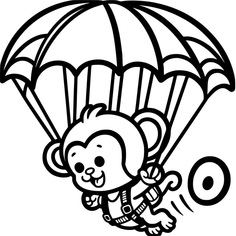monkey parachute