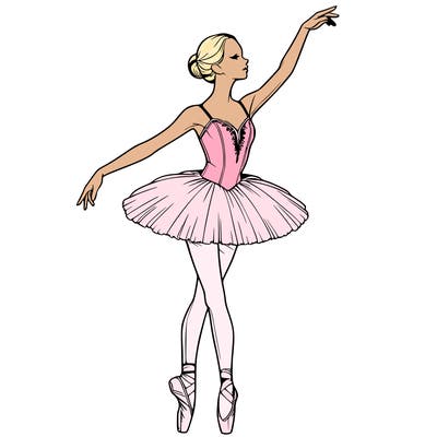 realistic ballerina