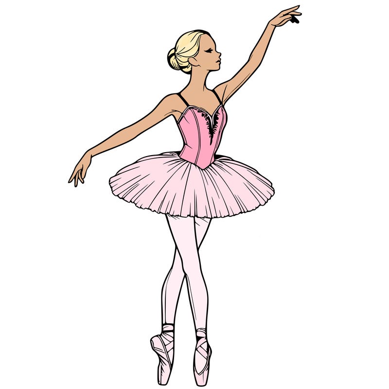 realistic ballerina