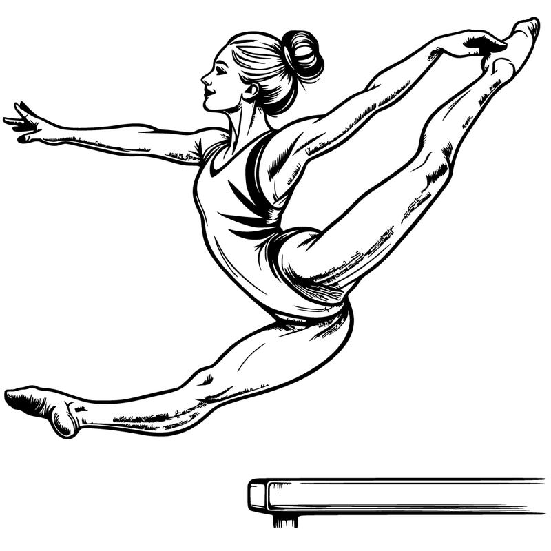 realistic professional gymnast