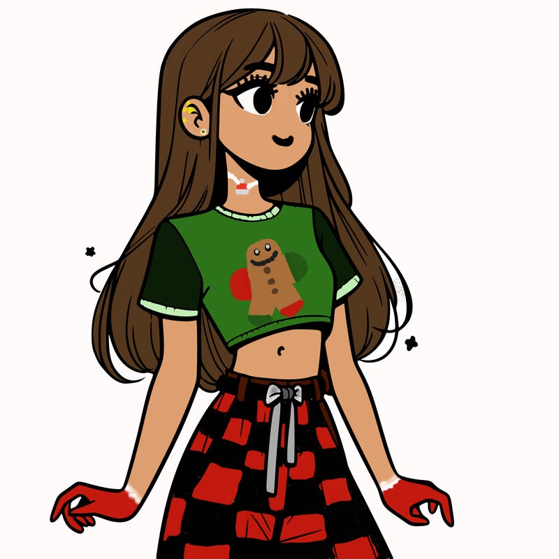 girl in a cute crop top