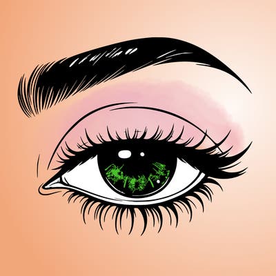 eye closed realistic