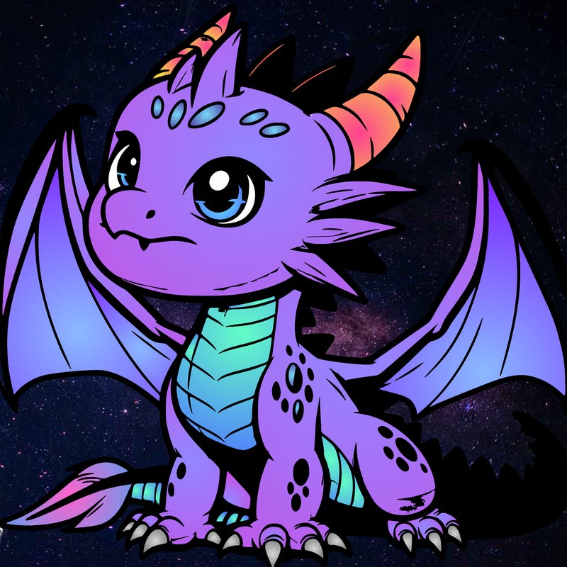 fierce baby night dragon