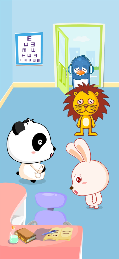 Baby Panda's Hospital - 아픈 동물 환자들이 있는 진료소의 아기 판다 의사