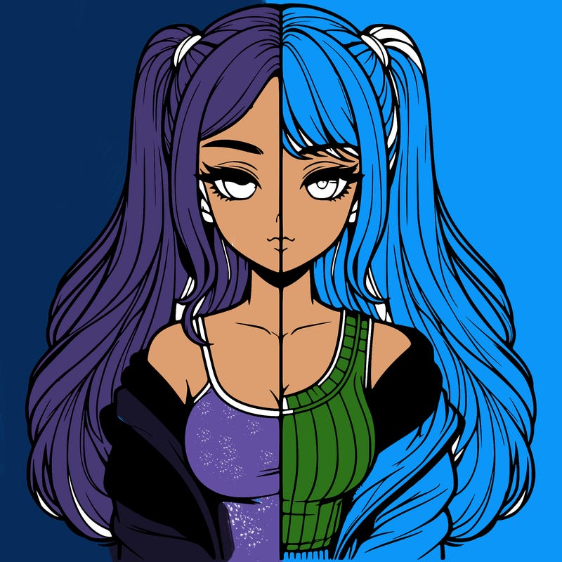 realistic girl split